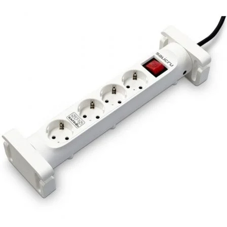 Salicru SPS SAFE 4S Regleta Protectora de 4 Tomas Schuko Blanca